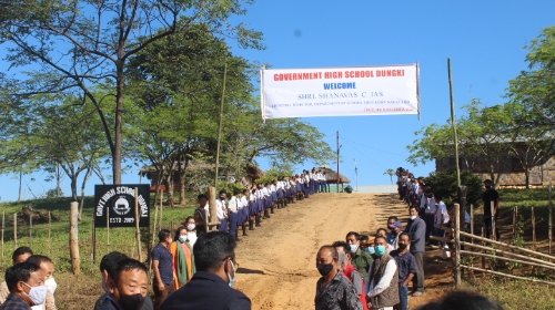 NEP-The Lighthouse –  Shanavas C, IAS and team visiting GHS Dungki