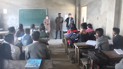 Classroom visit at GHSS Zunheboto